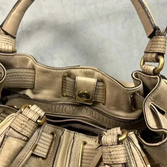 Juicy Couture Purse Tan Leather - Picture 11 of 14